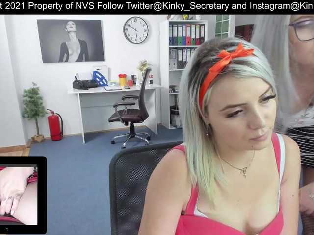 Zrzuty ekranu transmisji KinkyOffice