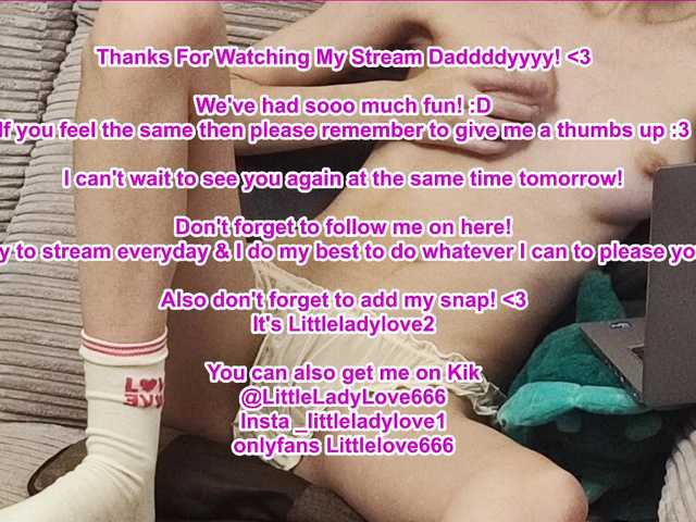 Zrzuty ekranu transmisji LittleLove666