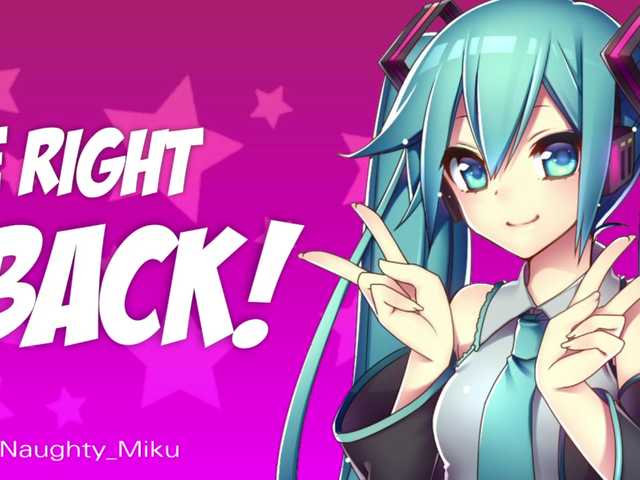 Zrzuty ekranu transmisji Naugthy-Miku