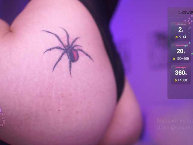 Zrzuty ekranu transmisji SusannaMoree